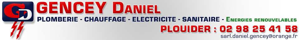 Daniel Gencey : Plomberie Chauffage Electricité à Plouider en Finistère